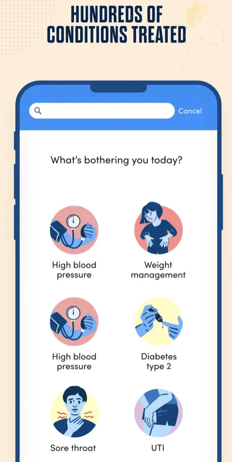 Visuel d’illustration : interface de l’app et mode de vie actif